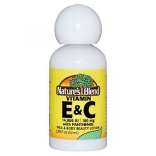 Nature's Blend, Vitamin E & Vitamin C With Panthenol, 100 Mg (14,000 IU), 1.75 Oz