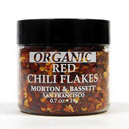 Morton & Bassett, Organic Spice Red Chili Flakes, 0.7 Oz