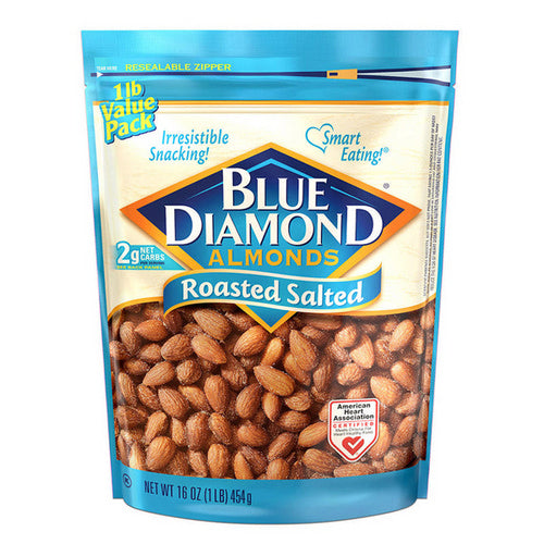 Blue Diamond, Almonds Roasted Salted, 16 Oz