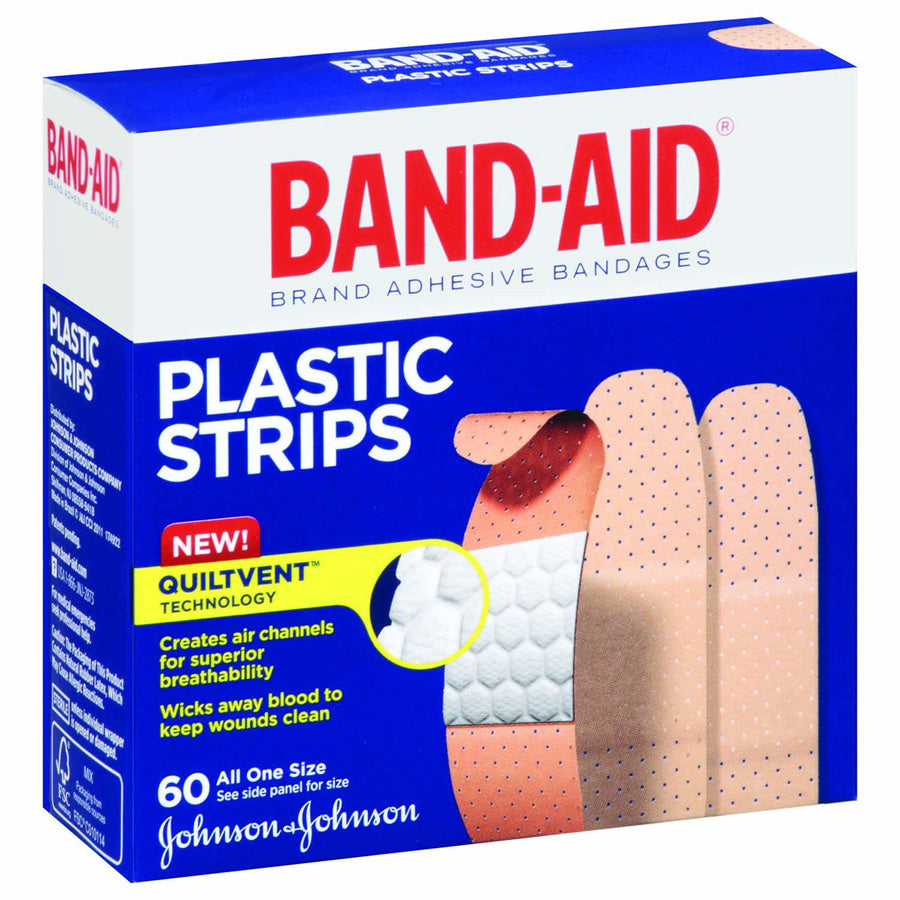 Band aid adhesive bandages 60 count