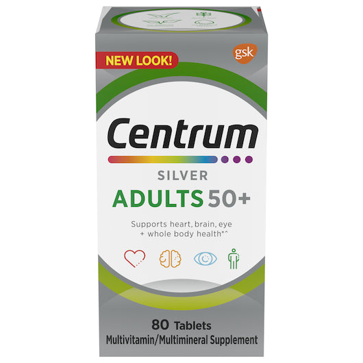 Centrum Silver Multivitamin Adult 50+, 80 Each