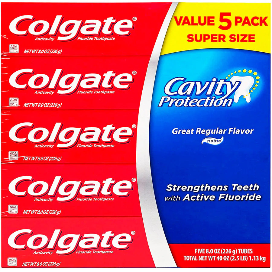 Colgate Cavity Protection Toothpaste - 8 ounce (5 pack)