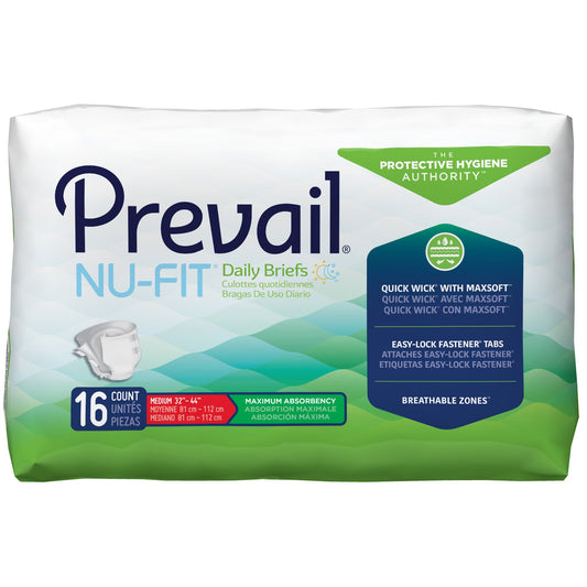 Adult Briefs Medium Disposable Heavy Absorbency (Adhesive Closure) - 16 count