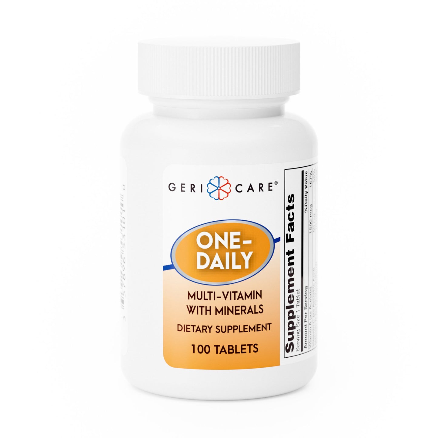 GeriCare One Daily Multivitamin Supplement with Minerals - 100 per Bottle