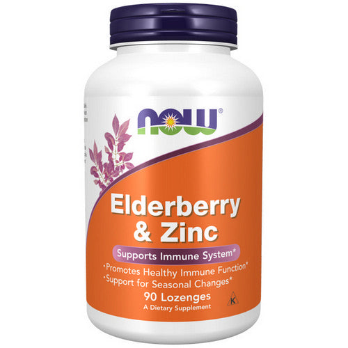 Now Foods, Elderberry & Zinc, 90 Lozenges