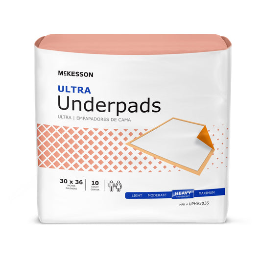 Disposable Underpad 23" x 36" heavy absorbency , 10 count