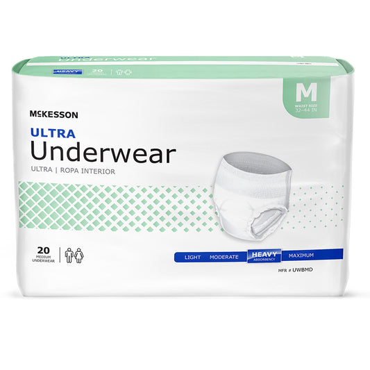 Disposable Pull On Underwear, Medium - 20 count