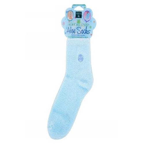 Earth Therapeutics, Aloe Infused Socks, Blue 1 Pair