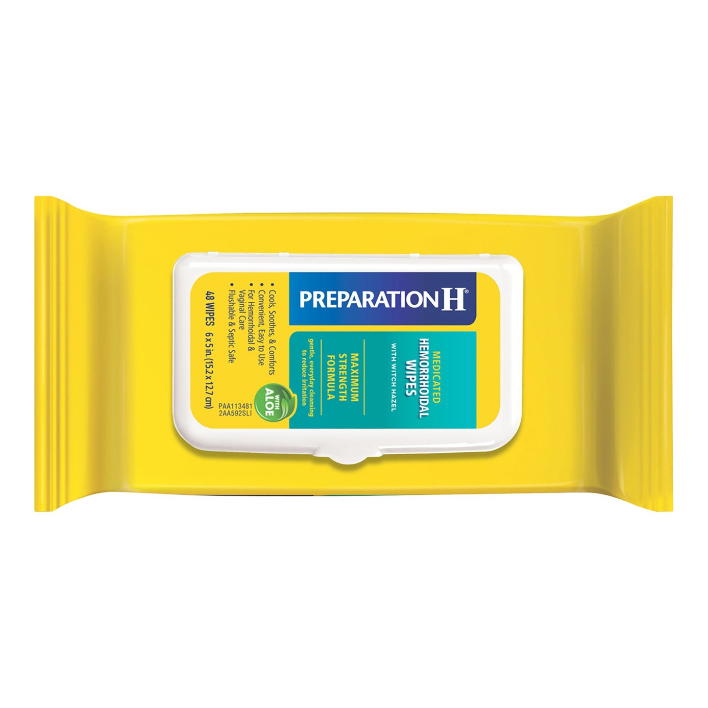 Hemorrhoid Relief Preparation medicated wipes - 48 count