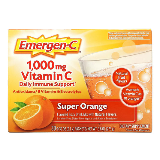 Emergen-C 1000mg Vitamin C Powder for Daily Immune Support 0.32 oz - 30 count