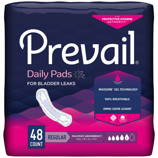 Prevail Bladder Control Pad Daily Pads Heavy Absorbency - 48 count