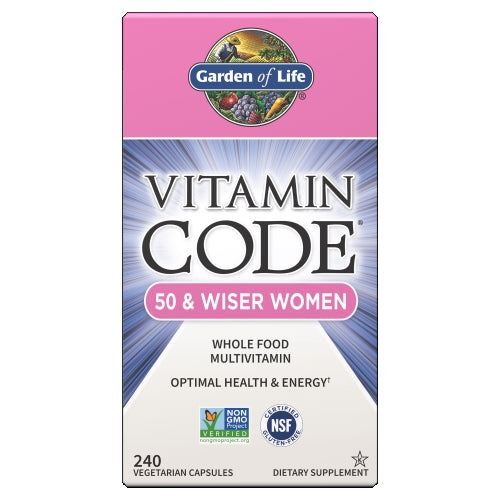 Garden of Life, Vitamin Code, 50 & Wiser Women's Formula 240 Caps