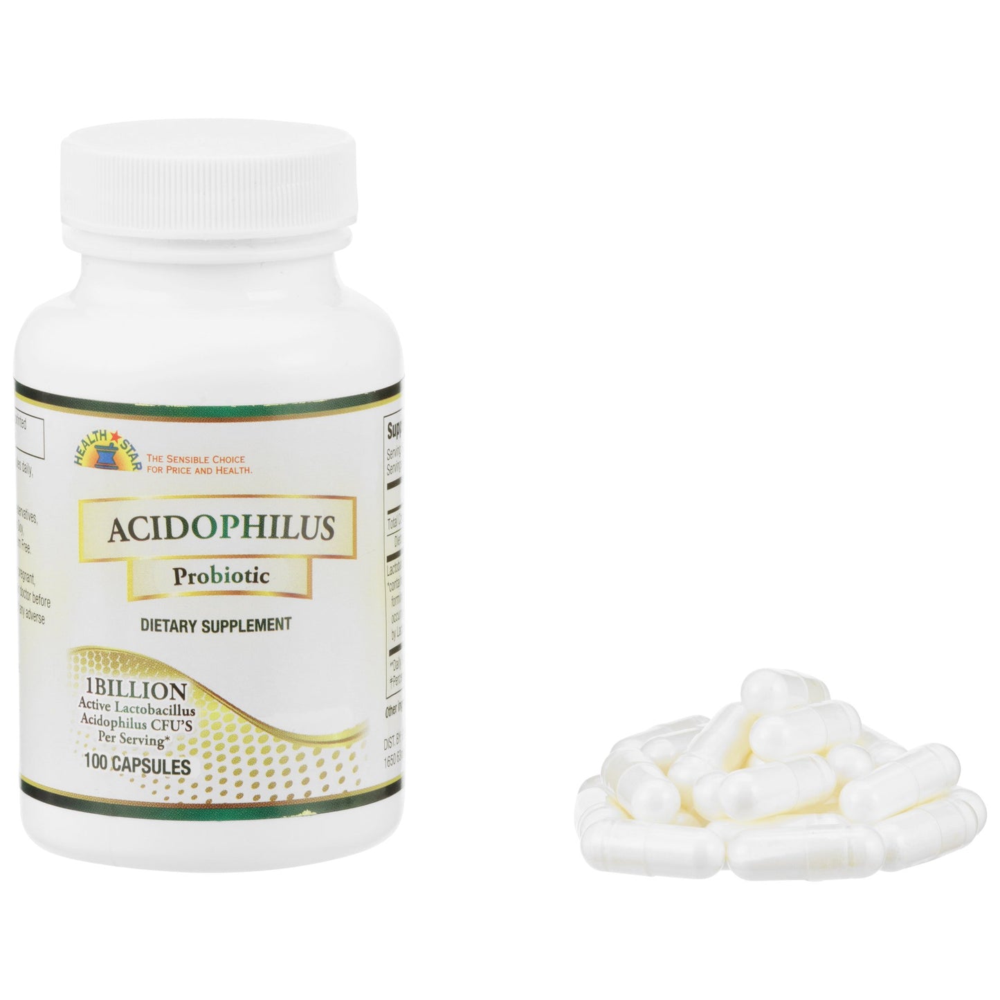 Healthstar Acidophilus Probiotics, Dietary Supplement - 100 count