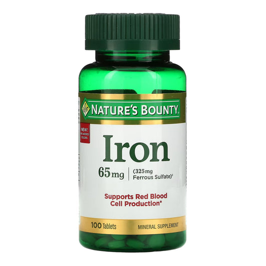 Nature's Bounty® Iron 65 mg - 100 tablets