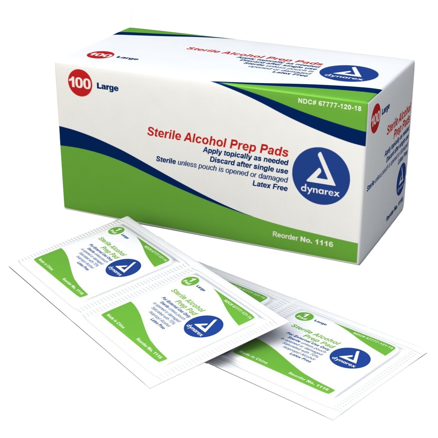 Alcohol Prep Pad Large - 100 count