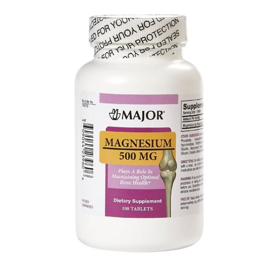 Major Magnesium Oxide 500 mg - 100 per Bottle