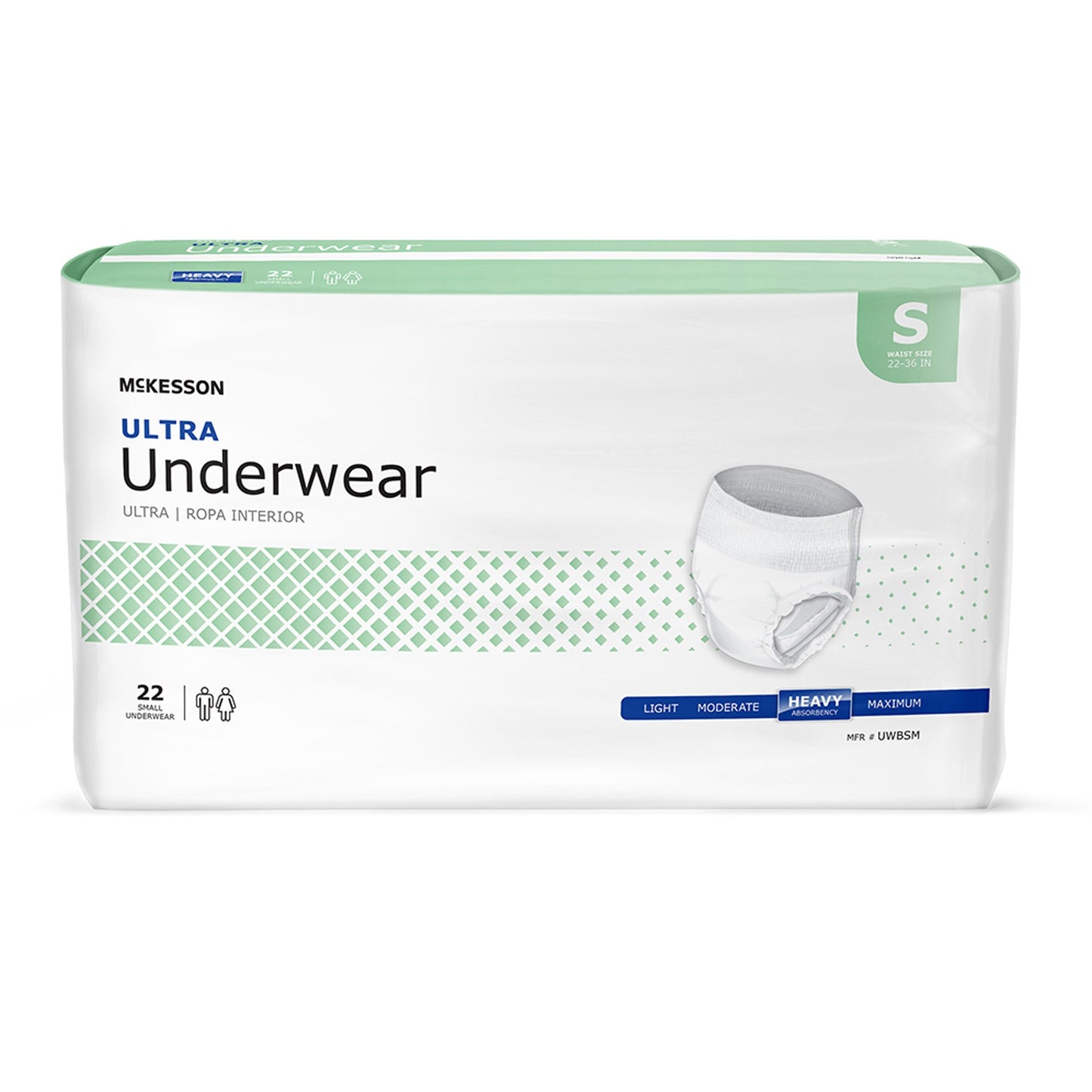 Disposable Pull On Underwear, Small - 22 count