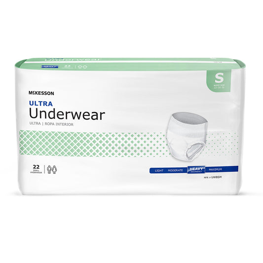 Disposable Pull On Underwear, Small - 22 count