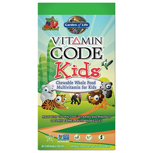 Garden of Life, Vitamin Code Kids Cherry Berry, Kids, 30 Chewable Bears