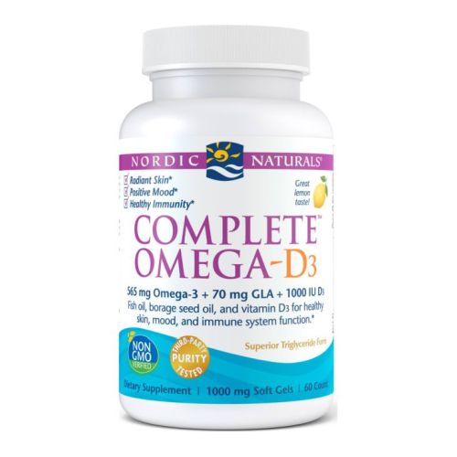 Nordic Naturals, Complete Omega-D3, 1000 mg, 60 softgels