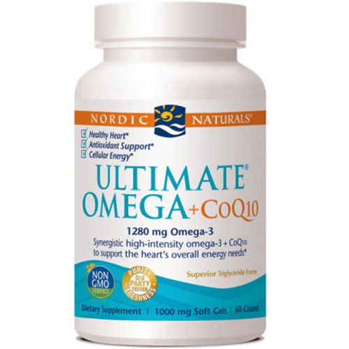 Nordic Naturals, Ultimate Omega Plus CoQ10, 1000 mg, 60 ct