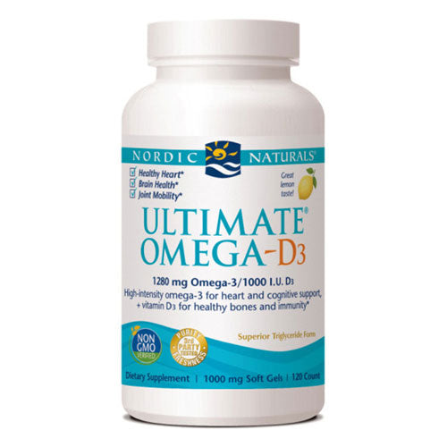 Nordic Naturals, Ultimate Omega D3, 1000 mg, 120 ct