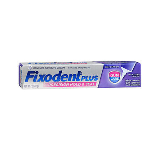 Fixodent, Fixodent Plus Denture Adhesive Cream Gum Care, 2 Oz