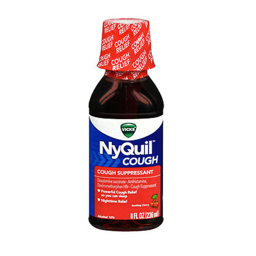 Tampax, Vicks Nyquil Cough Liquid, Cherry 8 Oz