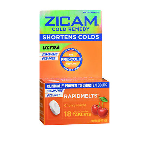 Emerson Healthcare Llc, Zicam Cold Remedy Rapidmelts, Cherry flavor 18 tabs