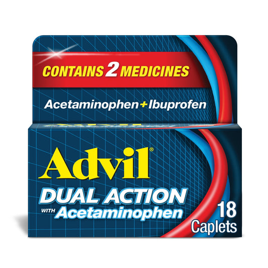 Advil Dual Action Pain Relievers - 18 Count