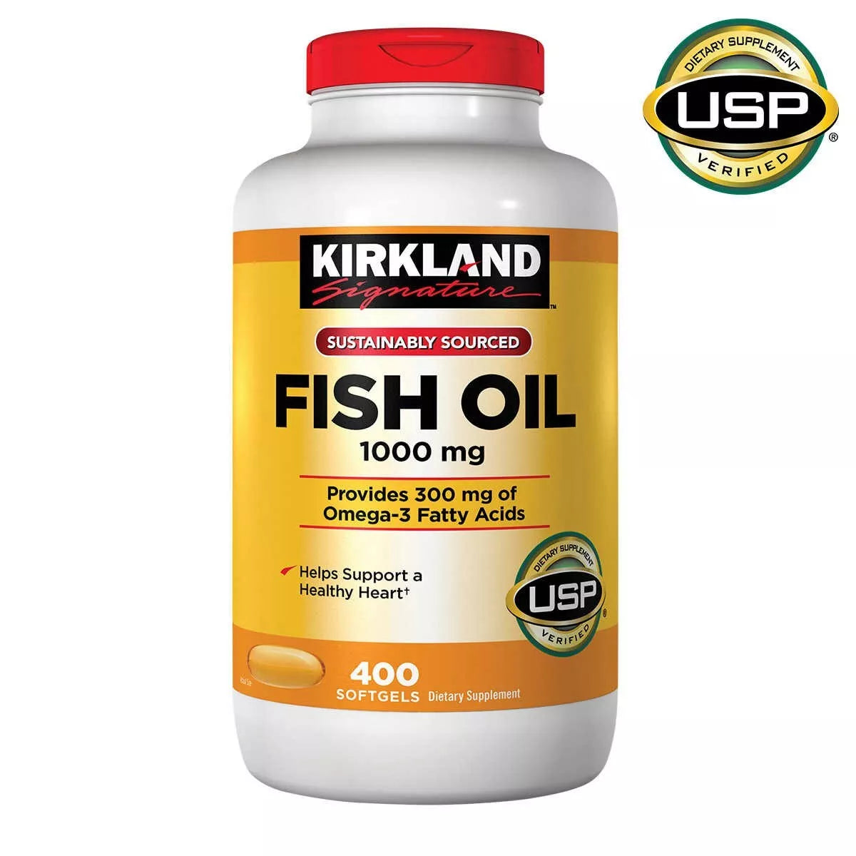 Kirkland Signature Fish Oil 1000 mg - 400 Softgels